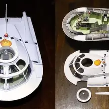 Волшебный Космический корабль Протеуса 3d бумажная модель сделай сам
