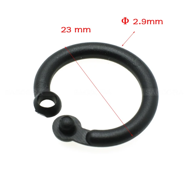 23mm Practical Black Plastic Sliding Shower Curtain Ring Snap On 23mm Practical Black Plastic Sliding Shower Curtain Ring Snap On Clip