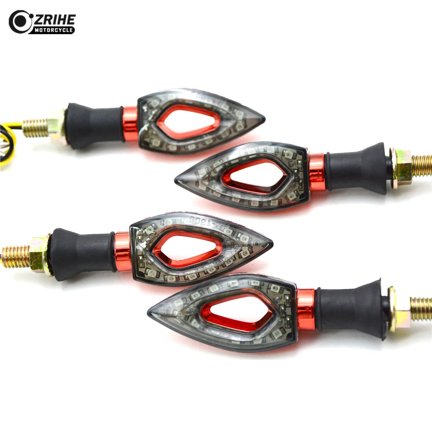 2 pair Universal amber motorcycle tail turn signals light indicator lamp for bmw virago 535 yamaha bws 125 xmax 300 YBR 125