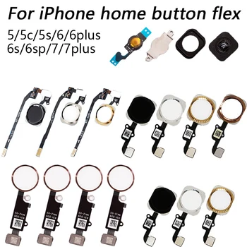 

1pcs Home Button with Flex Cable for iPhone 5 5c 5s 6 6 Plus 6s 6s Plus 7 7 Plus Home Flex Assembly flex