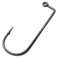 100 pçs 9147 alta aço carbono fishhook preto 90 graus aberdeen offset gabarito ganchos de pesca tamanho 8 # a 6/0 #