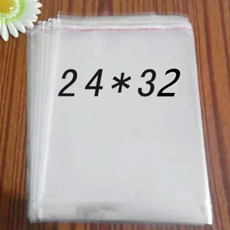 Clear Cellophane/BOPP/Poly sock socks Bags 24*32cm Transparent Opp Bag Packing Plastic Self Adhesive Seal 32*24 cm | Дом и сад
