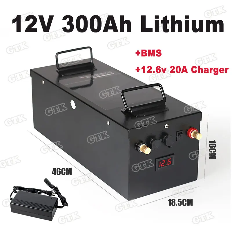 Rechargeable 12V 300Ah Lithium li ion battery pack for Solar Solar