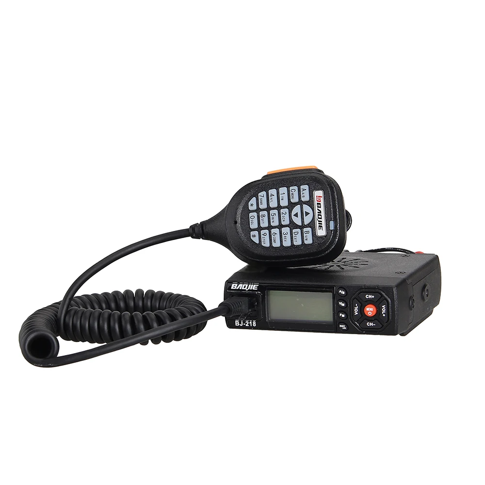 

Baofeng Car/Trunk Mobile Radio, Baojie BJ-218 Dual-band 25W 256CH Scan CTCSS Two-way Radio Walkie Talkie+Power Cable+Microphone