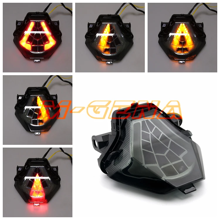 

Motorcycle LED Rear Turn Signal Tail Stop Light Lamps Integrated For YZF R3 YZF-R25 FZ07 MT07 FZ MT 07 2015 2016