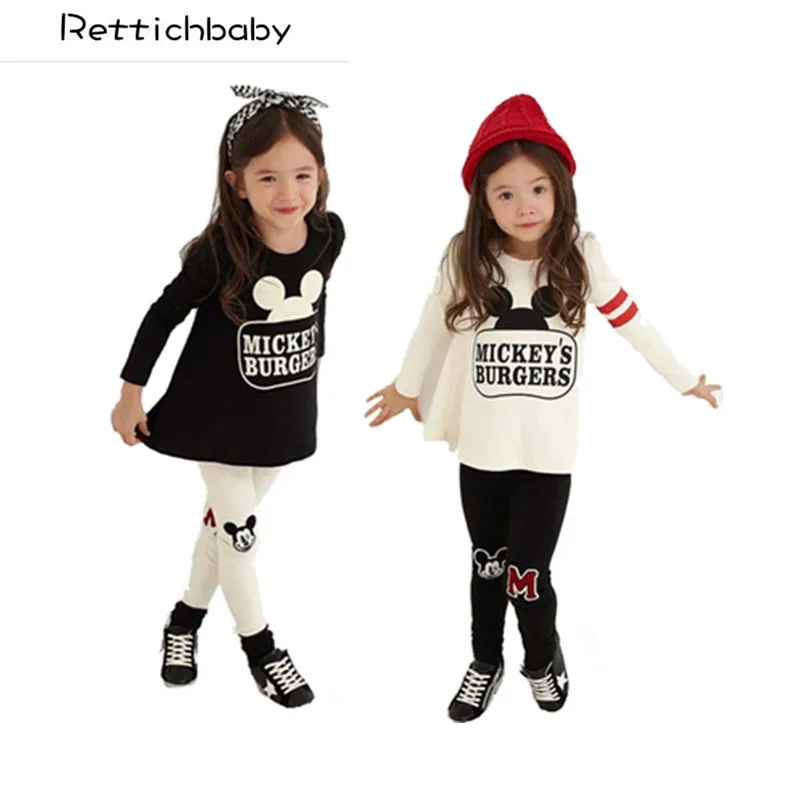 

Spring Autumn 2017 Children Clothing Set Child Set Autumn Female Child Set T-shirt Long-sleeve Top Trousers Baby Twinset