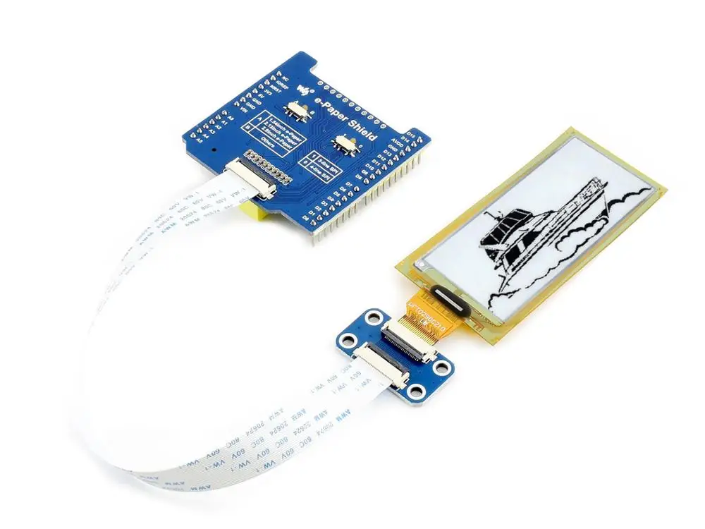 Hat para Raspberry Waveshare Polegada Flexível E-ink Display pi 2.9 - Imagem 2