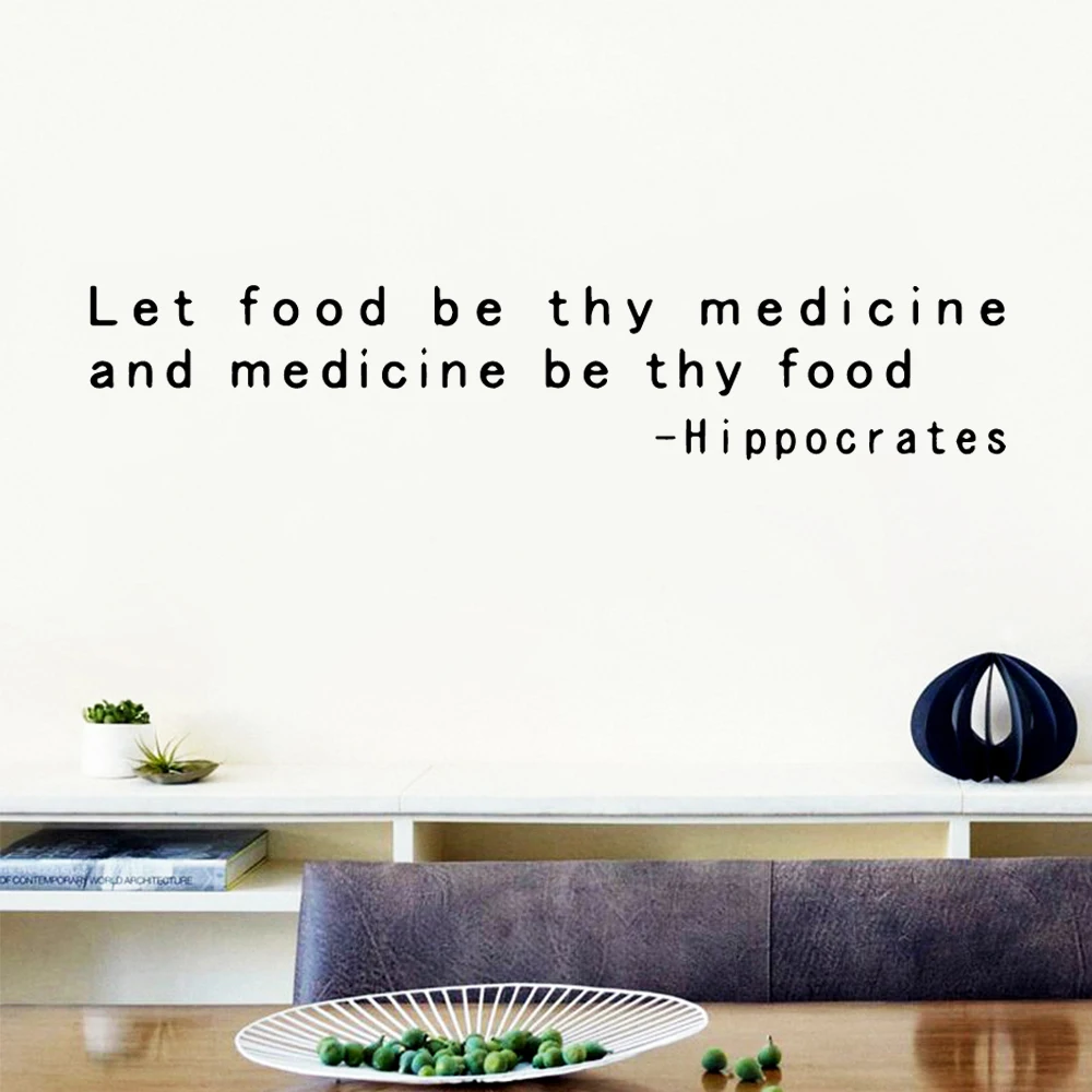 

New Kitchen Medicine Frase Wall Decals For Kitchen Rooms Wall Stickers Sentence Home Decor Art Decals Vinyl Mural