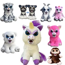 Fnaf Feisty Pets Unicorn Bunny Fox Freddy Bear Stuffed PLush Doll Toys With Keychain For Kids