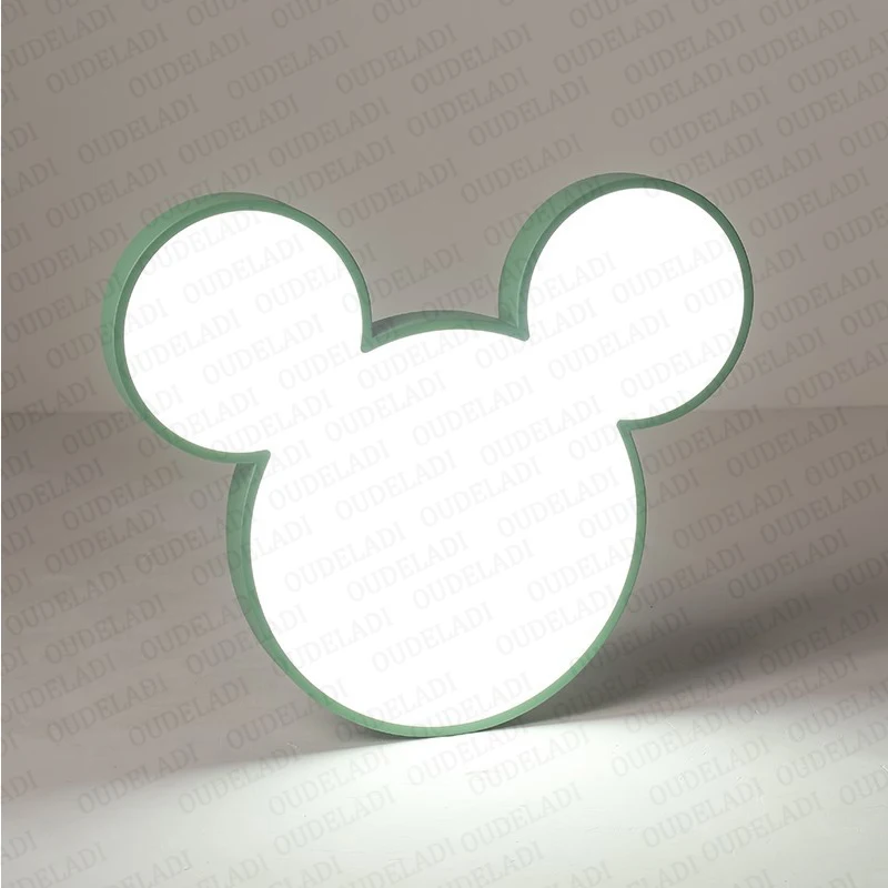 Скандинавский macaron lustre Mickey современный светодиодный потолочный светильник