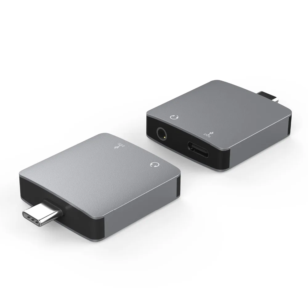 

USB C Audio Power Adapter 2 in 1 Mini Type C To 3.5mm Jack USB C Charging Converter for Smart Phone Xiaomi HUAWEI Mate10 Pro P20