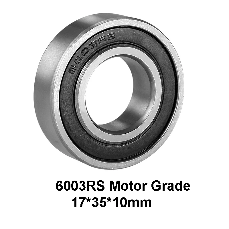 

2pcs/lot Motor Grade 6003RS Deep Groove Ball Rolling Bearings 6003-RS 6003RS 17*35*10mm 17*35*10 High Quality Bearing Steel