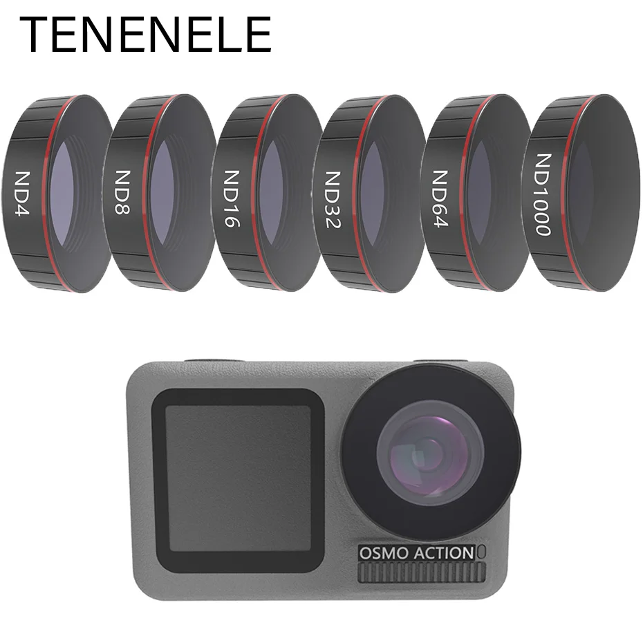 TENENELE Optical Glass Filter For DJI Osmo Action CPL UV ND/4/8/16/32/1000 Filters Sport Camera Lens Accessories | Электроника