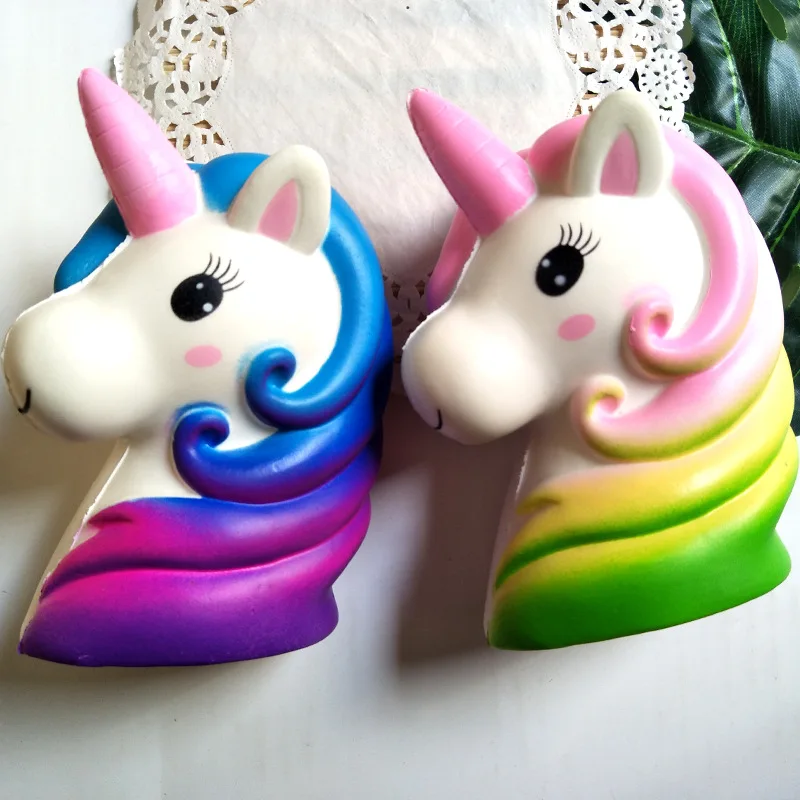 unicorn head squishy