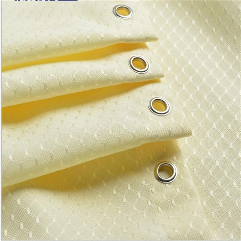 Baratos Cortina de ducha de tela de poliéster de alta calidad cortinas de hotel para cortinas de baño espesantes antimoho Cortina de ducha de baño