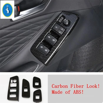 

Yimaautotrims Auto Accessory Inner Door Armrest Window Switch Control Panel Cover Trim 4 Pcs Fit For Toyota Avalon 2019 2020 ABS