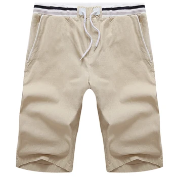 

Free shipping mens summer shorts plus size 10xl casual Linen male elastic Drawstring man shorts short trousers 150kg