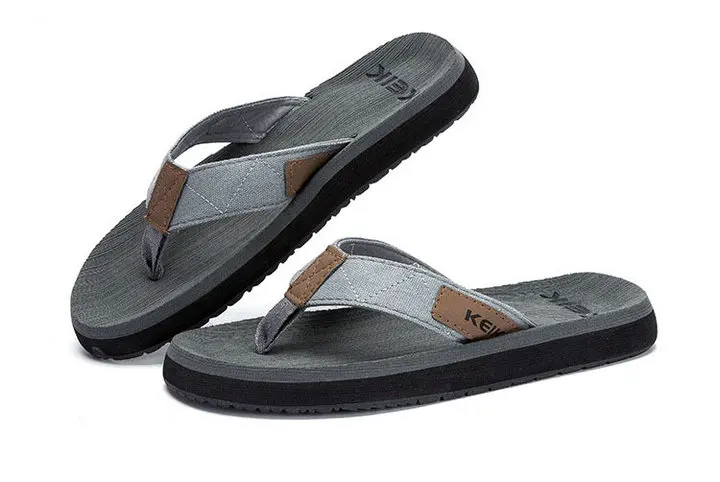 High Quality Popular Outdoor Beach Flat Sandals Man Slippers Mens Rubber Sole Orthotic Flip Flops (8)