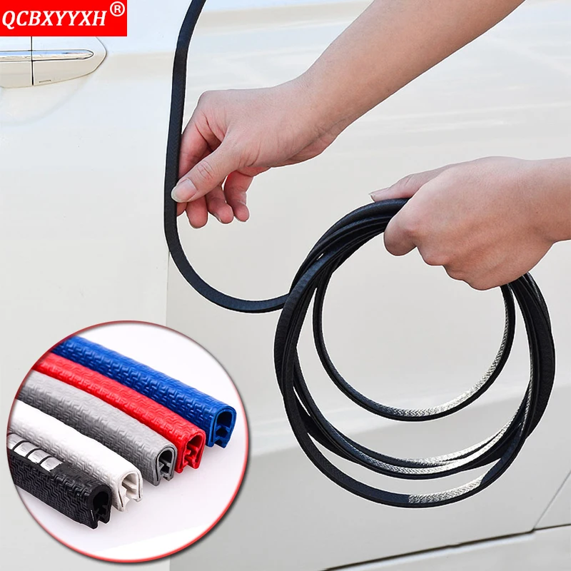 

Car-styling 5M Car Anti Collision Door Edge Scratch Protector Strip Sealing Guard Trim Automobile Door Stickers Auto Accessories