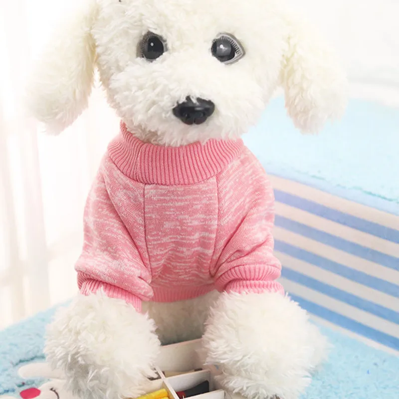 Классический шерстяной свитер для собак Теплый ветрозащитный яркий цвет зимний незаменимый pull d'hiver pour animaux de compagnie# B