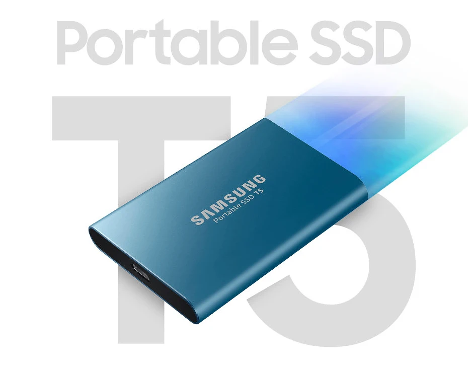 SAMSUNG Внешний SSD T5 USB3.1 USB3.0 250GB 500GB 1 ТБ жесткий диск внешний твердотельный накопитель HDD настольный ноутбук ПК диско Дуро