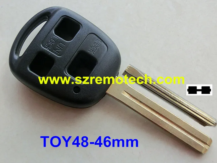 RMLKS Replacement 3 Button Remote Key Fob Shell Blank Fit For Lexus GX470 RX350 ES300 RX300