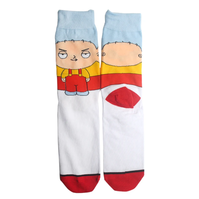 P3872 1 Pair Fashion Personalised Socks Family Guy Funy Happy Unisex Socks - Цвет: 3