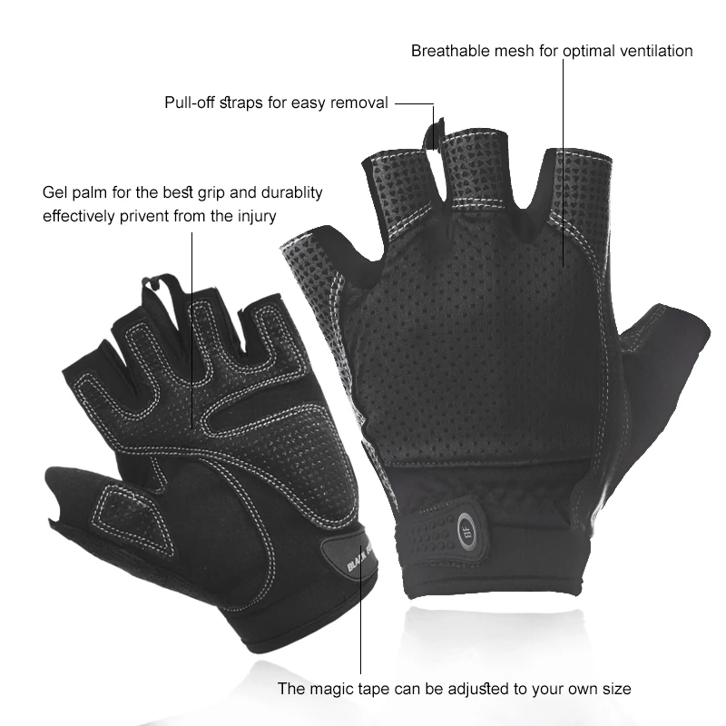 ARBOT Body Building Fitness Glove Wright Lifting Sports Luvas Breathable Half Finger Crossfit Gym Gloves Cycling for Men
