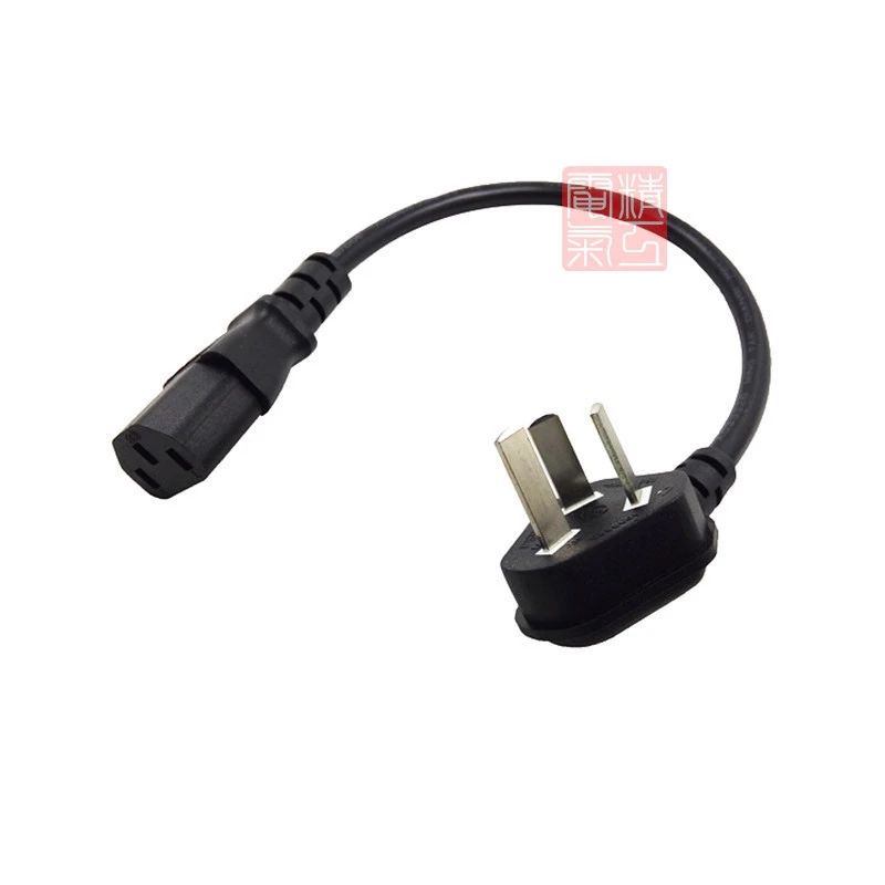 Cable de de CA IEC 60320 C13, portátil corto 3 polos, 20cm, para ordenadores, pantalla impresora, arrocera, color negro|Conectores y cables de ordenador| - AliExpress