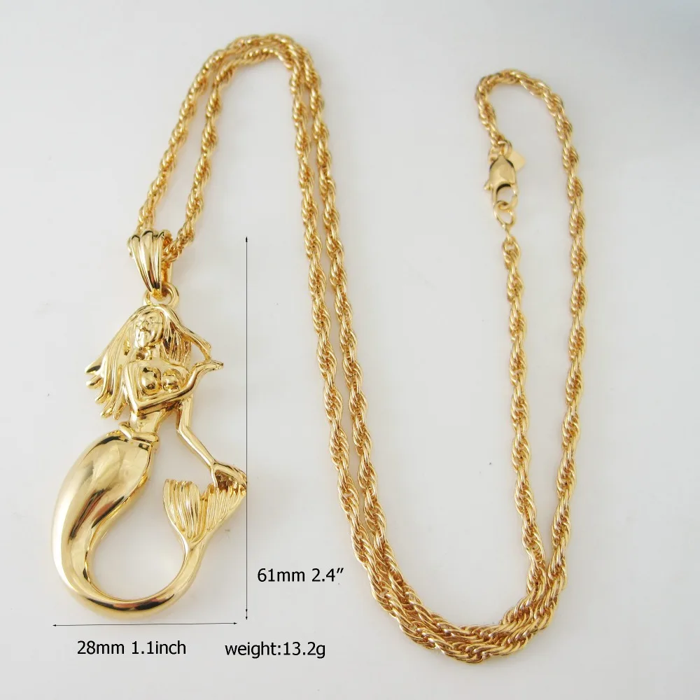 Laimons Meerjungfrau Halskette Für Mädchen Aus Sterling Silber 925 - Zauberhafter Anhänger Mit 45cm Kette