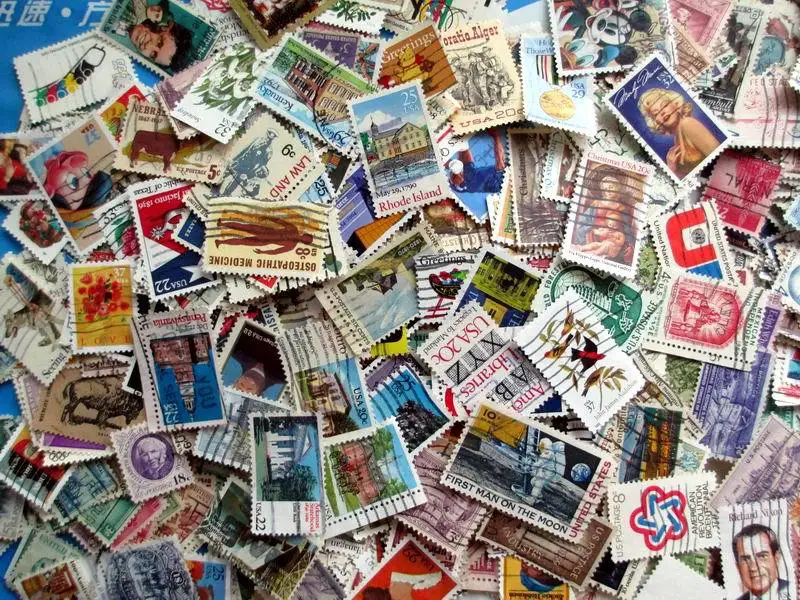 Ameician 1000 шт./лот, все разные бывшие в использовании почтовые марки, в хорошем состоянии для сбора всех у нас