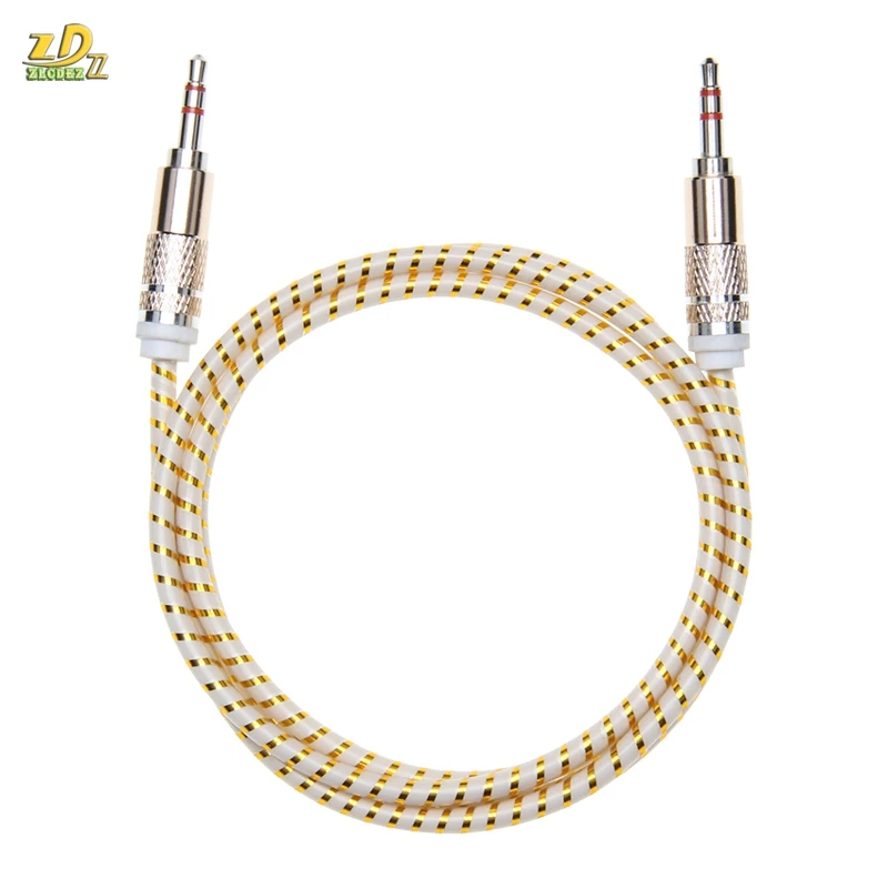 Circle Candy Shell 3 5mm jack to jack aux cord Audio Cable for iphone Car MP3 Headphone Speaker wholesale 100pcs lot
