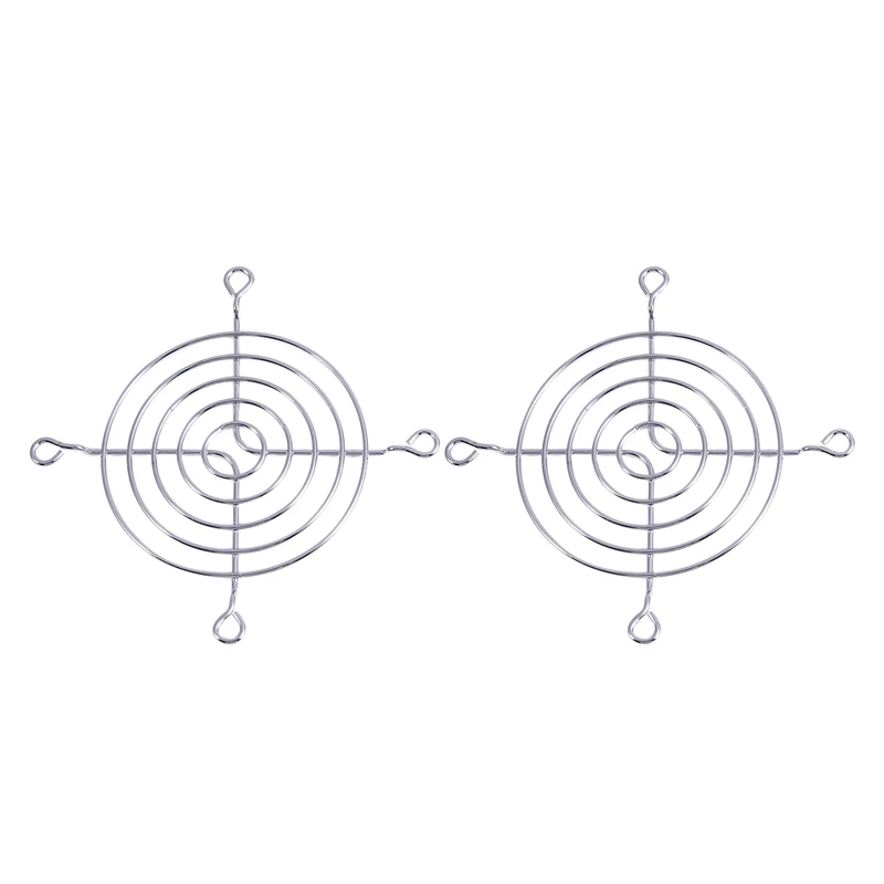 

2 x Metal Wire Finger Guard Protection Grid 80 mm PC Fan Cooler