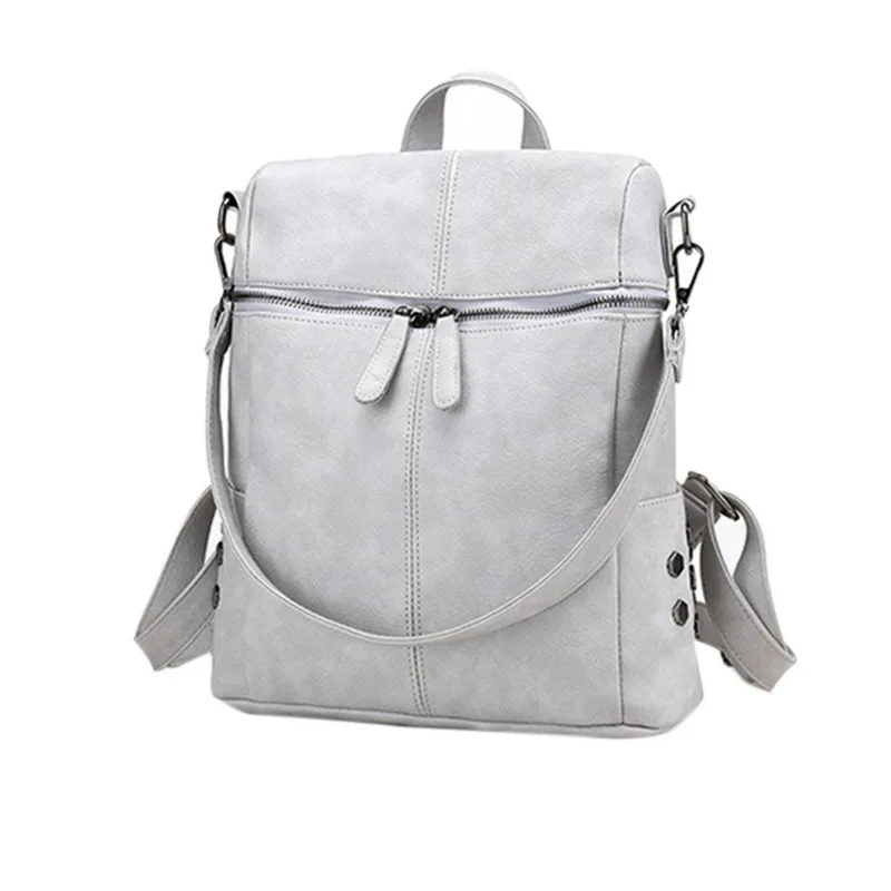 Повседневная вместительная сумка через плечо, винтажный женский рюкзак, нубук, искусственная кожа, школьные рюкзаки для девочек-подростков, mochila