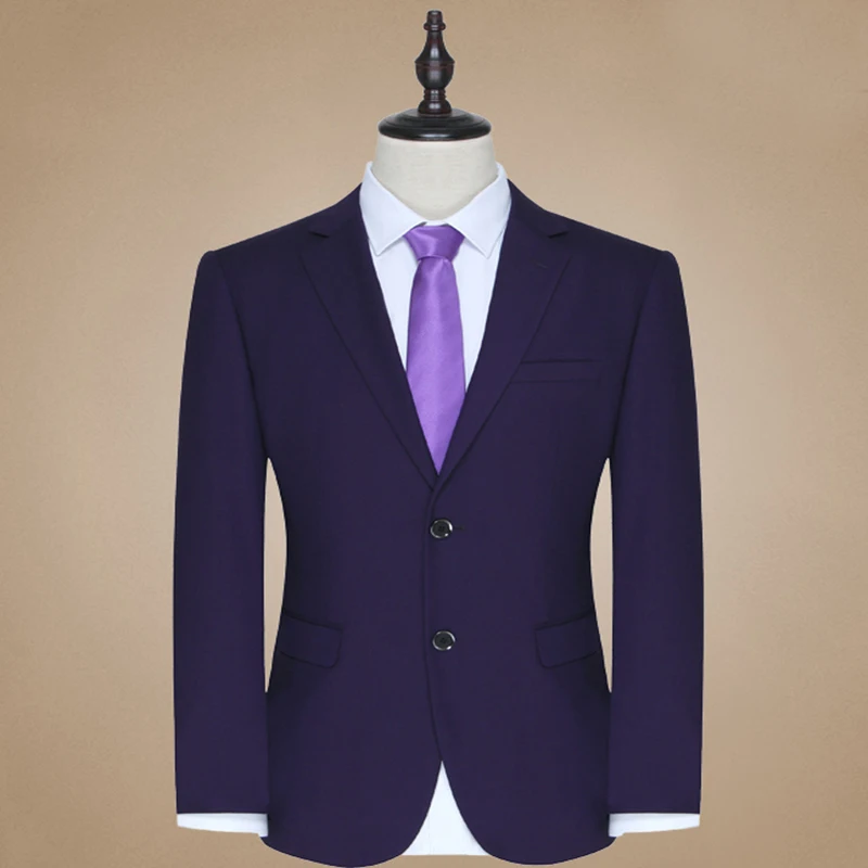 Color Fashion Business Suit Slim Fit for Men Bespoke Groom Tuxedos Single Breasted 2 Pieces (Jacket+Pants) Notch Lapel 2018 New