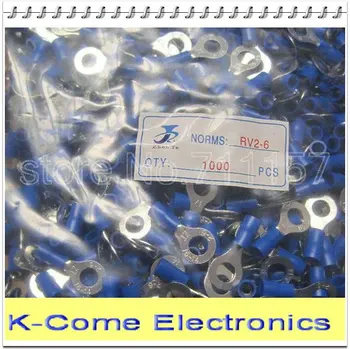 

Free Shipping 2000x RV2-6 Circular Pre Insulated Ring Terminals Connectors