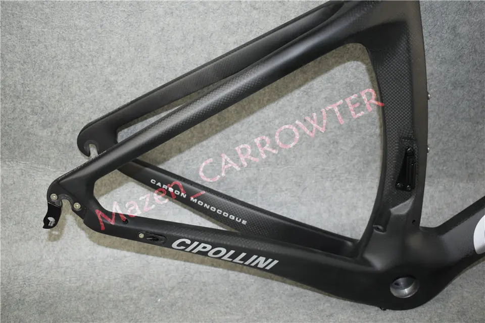 Excellent Silver logo Black T1000 3K/1K CARROWTER bicycle Cipollini NK1K carbon road bike frame with BB68/BB30 Matte/Glossy 12