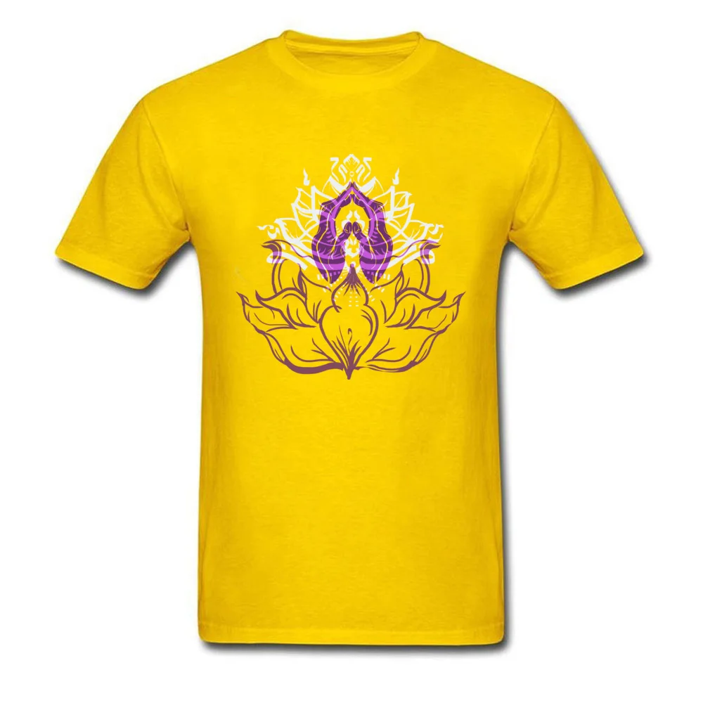 Anjali Lotus 2018 Discount Man T-Shirt Round Neck Short Sleeve Cotton Fabric Tops & Tees Unique Tops Tees Top Quality Anjali Lotus yellow