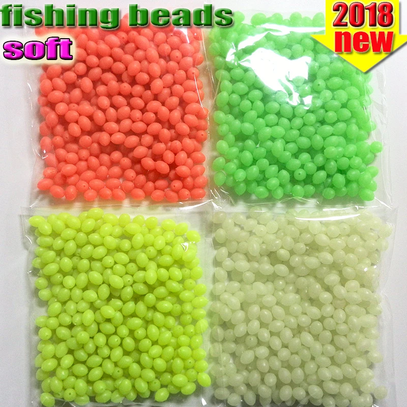 Jili Online Oval Shape Lure Beads Floating Bait Fishing Accessory Transparent Plastic