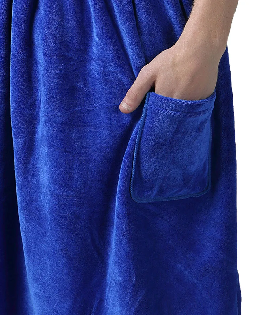 Sinland Wholesale Microfiber Men's Spa WrapS Towel Bath Towels With Snap Closure For Adults 24inx63in 1 Pack Hot Sale 6