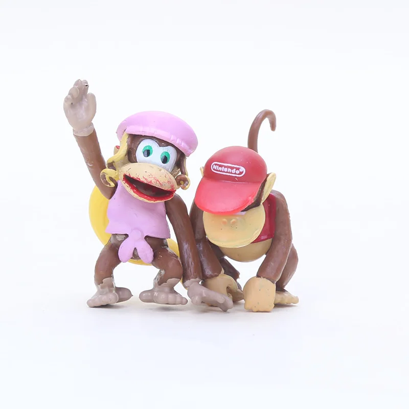 Набор фигурок Super Mario Bros Луиджи Варио валуиджи Ослик Конг жаба в форме персика