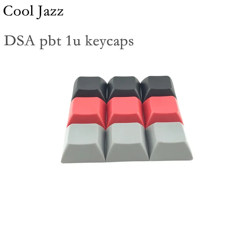 Cool Jazz dsa pbt Cherry mx Mechanical Keyboard keycaps 1u mixded color black gray Red esc keycap for gaming mechanical keyboard