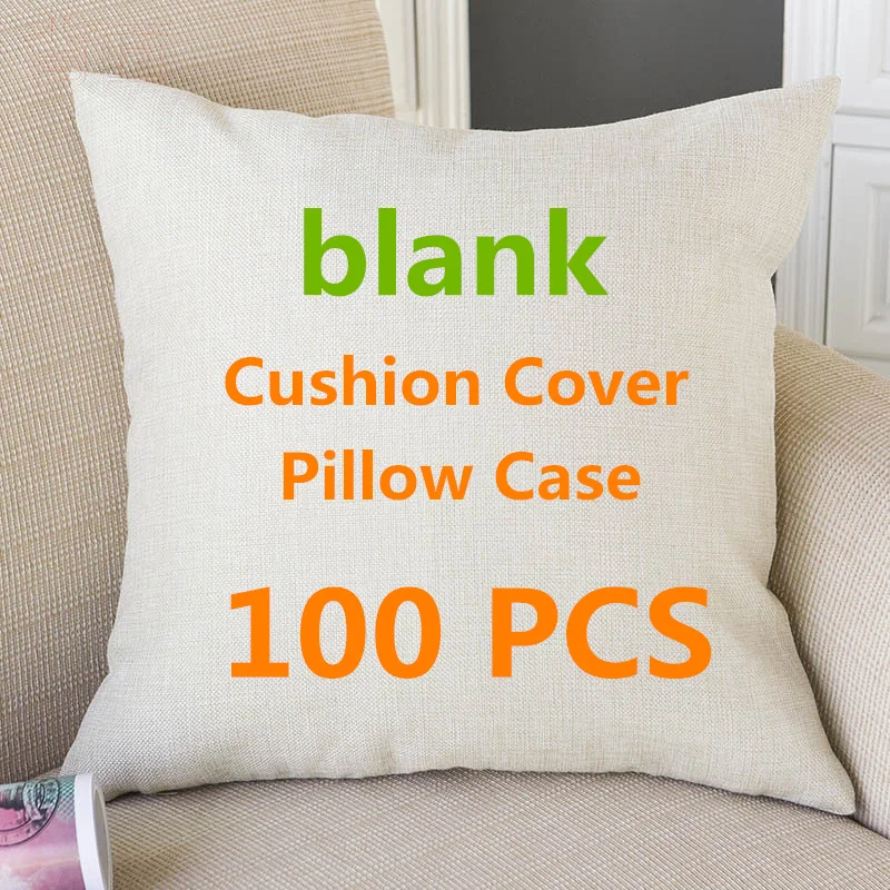 - 100 PCS Wholesale Blank Cushion Cover Cases Pillow Case For DIY Customers almofadas cojines Housse De Coussin Funda DHL