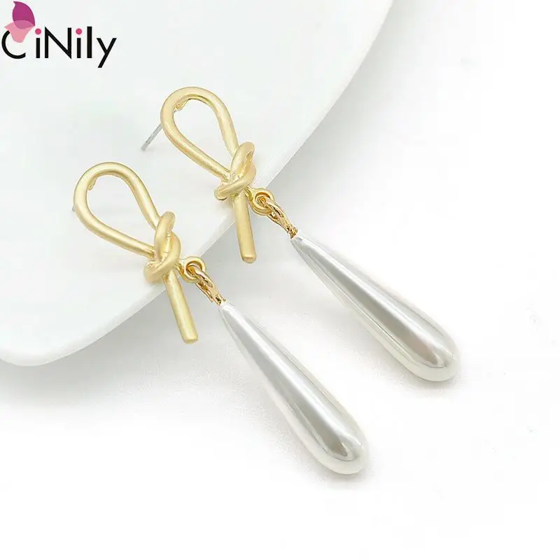 

CiNily A Variety of Styles Pearl Geometric Gold Stud Earrings for Women Jewelry Earrings Wedding Party Gift FH8904