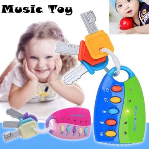 

2019 Brand Baby Toy Musical Car Key Toy Smart Remote Car Voices Pretend Play Education Good Gift For Kid Baby Boy Girls
