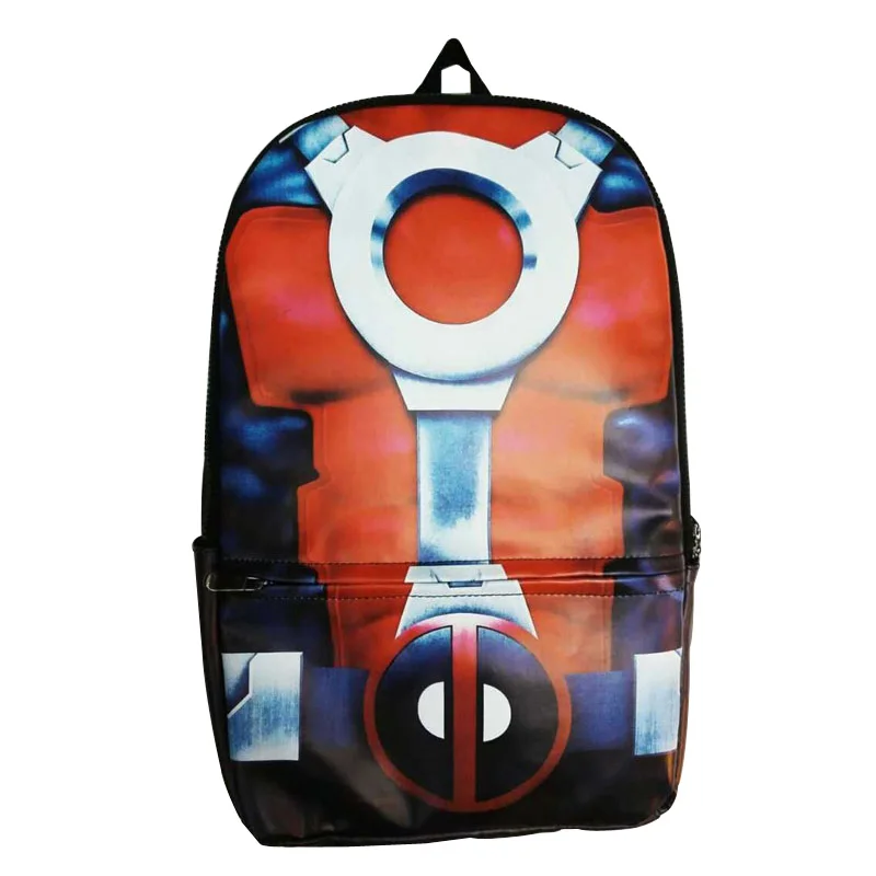 2018 Man Anime Backpack Deadpool Print Backpack Students Travel Bag Schoolbag Children Bags Batman