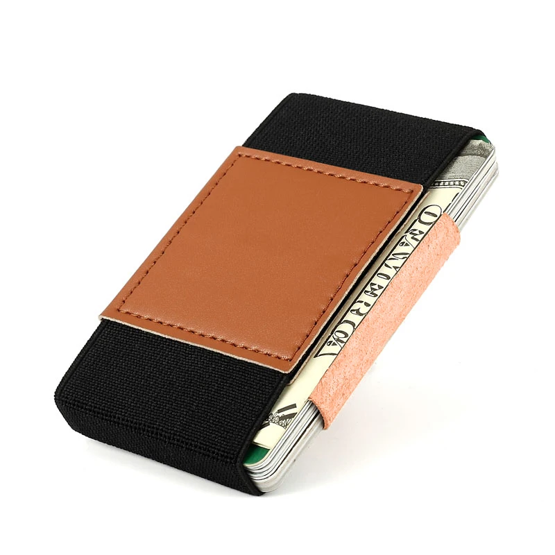 

Thin Small Magic Wallet for Men Women Elastic Front Pocket Card Holder Wallets