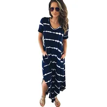 Summer Large Striped Casual Dress Women Short Sleeves V Neck Maxi Dress Office Pockets Long Plus Size Cotton Loose Fringe Dress Summer Large Striped Casual Dress Women Short Sleeves V Neck Maxi Dress Office Pockets Long Plus Size Cotton Loose Fringe Dress