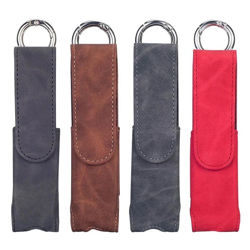 

Luxury Frosted Leather Bag for Case Cigarette Accessories Carrying Protective Cover with Metal Ring Hook Up for Iqos 3 Multi