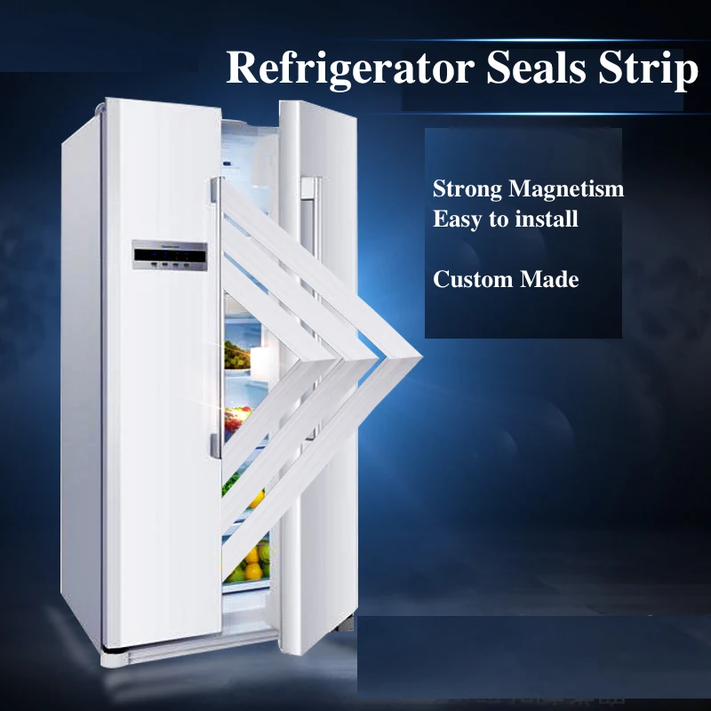 Kühlschrankdichtung Stangenware je 2,50 m St.inkl.Magnetband Farbe .Grau 